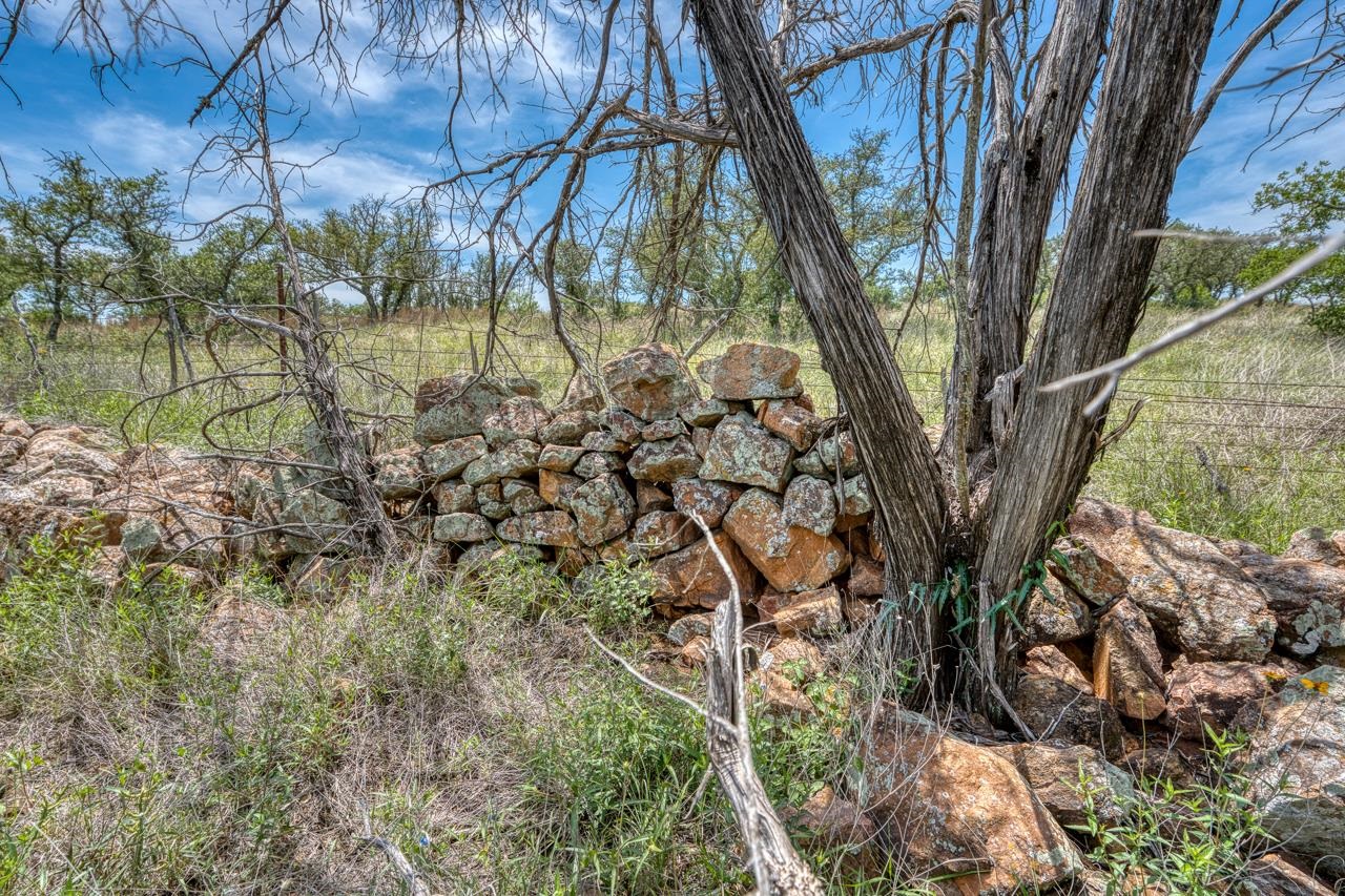 Old Rock Wall on West Fence Line.