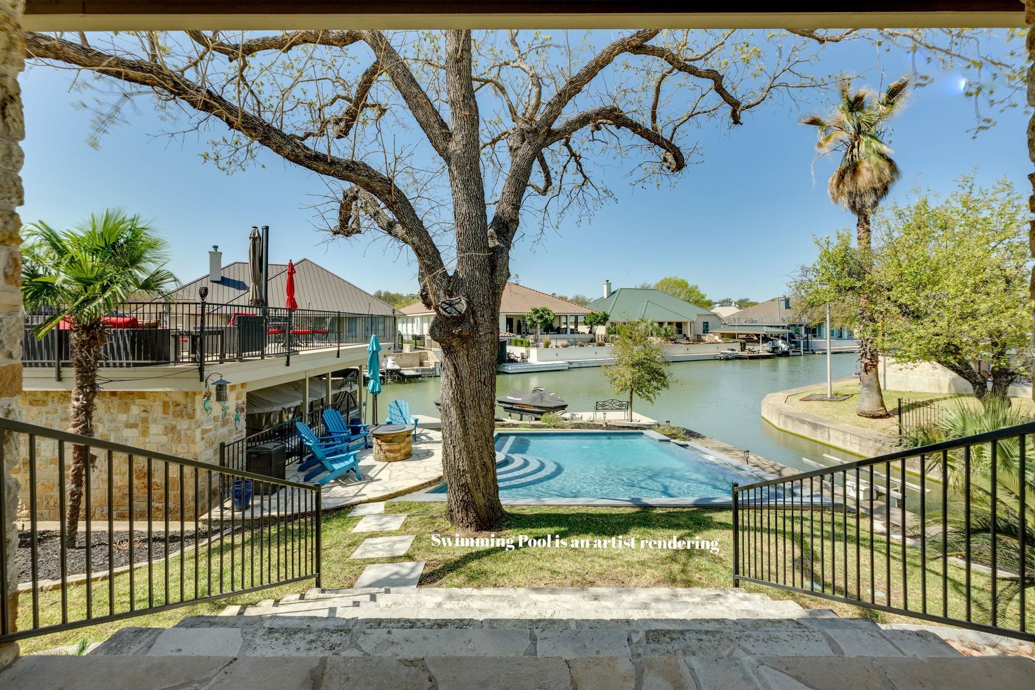 This is to show buyer that a pool can be put in the back yard.
