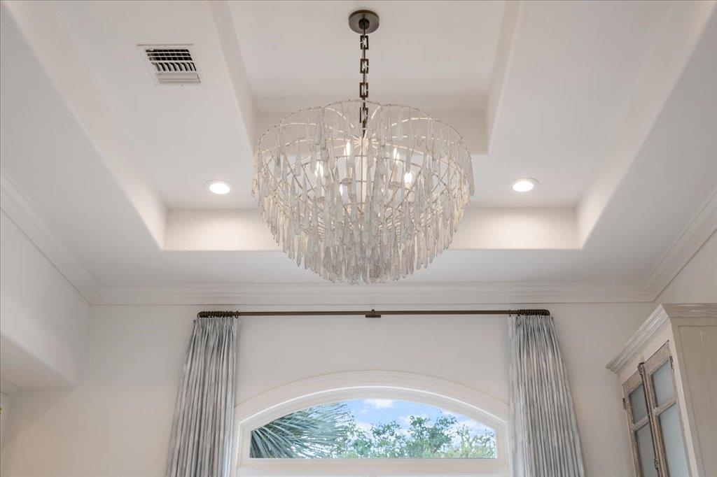 Beautiful Lighting and Custom Drapery