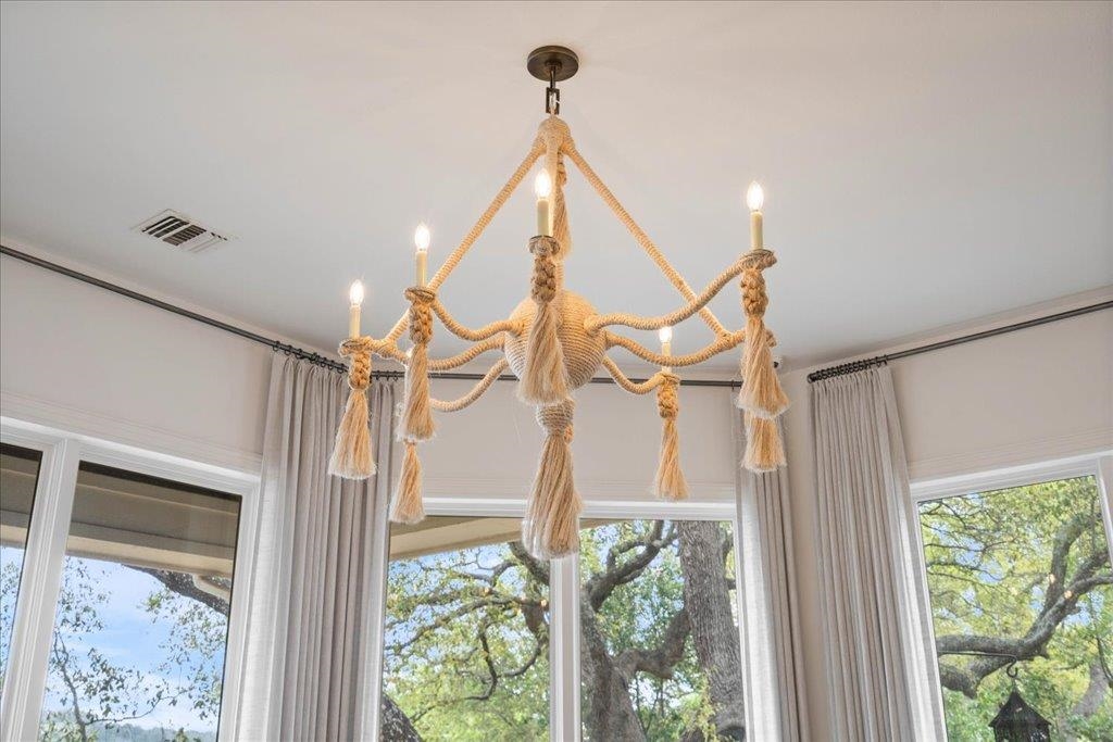 Again, custom lighting and draperies