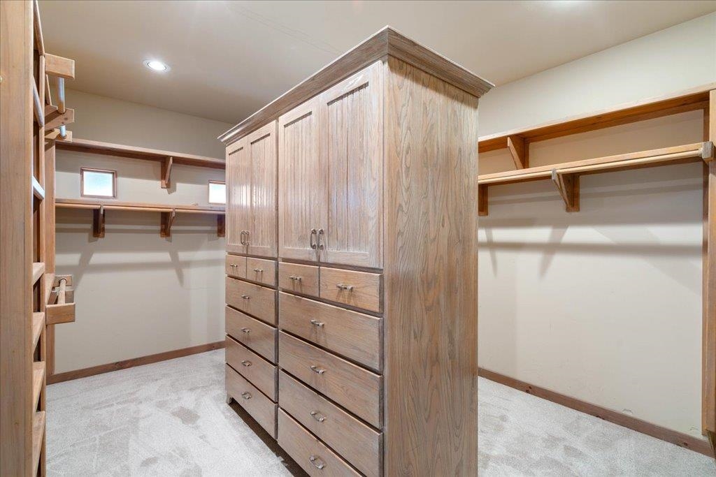 Large, walk-in closet.  Photo only includes a portion of the closet.
