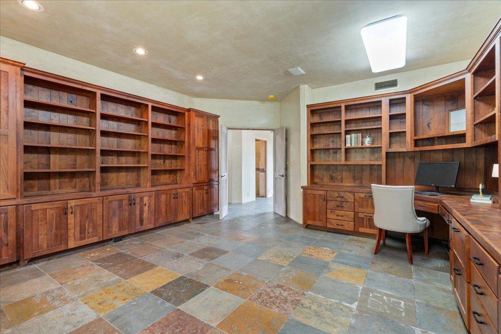 Mesquite built-ins in the grand study.