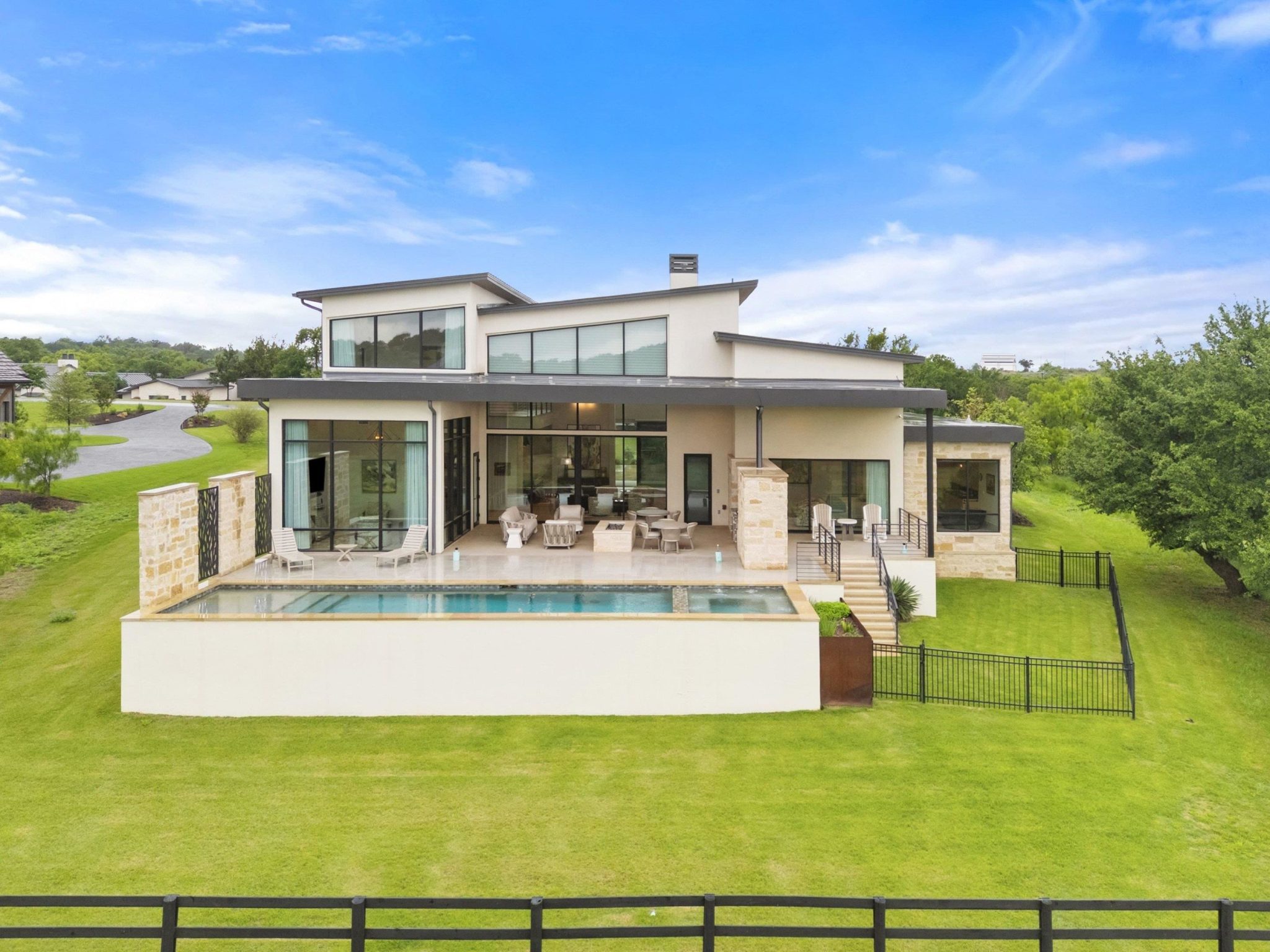 View of the back of the home