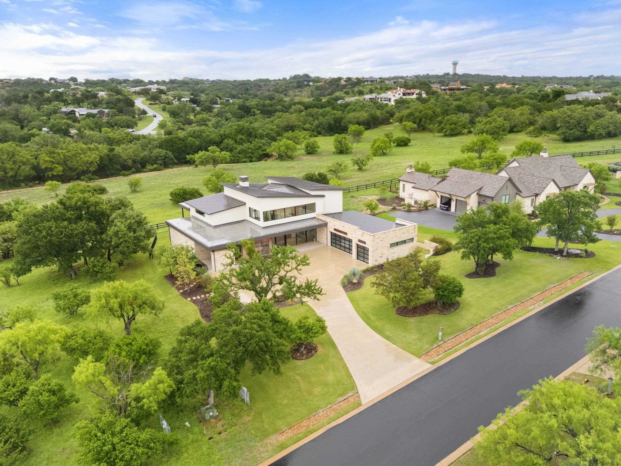 Privacy and tranquility of Hill Country living, offers a rare opportunity to own this residence