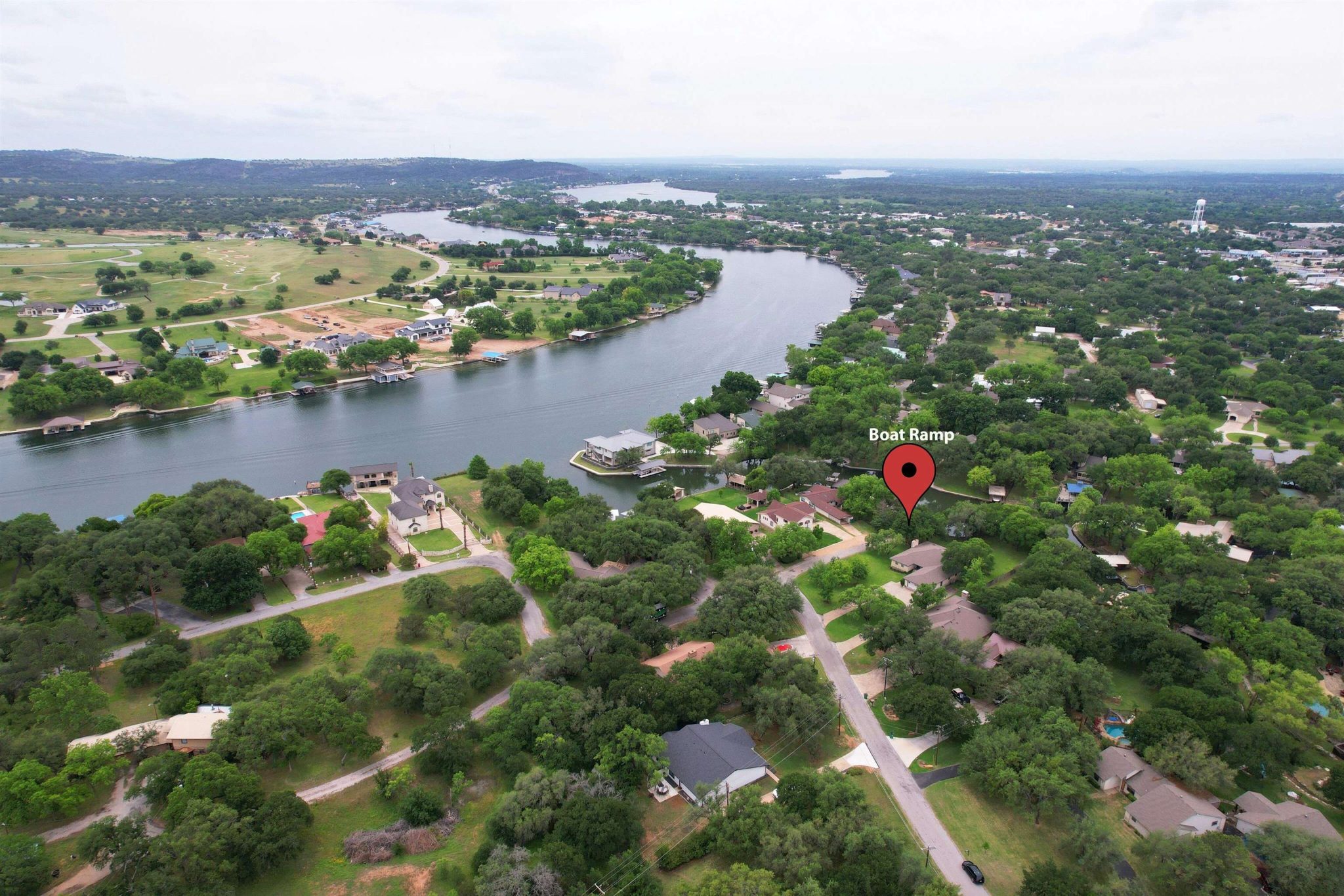 Property is 150 feet away from the community boat ramp