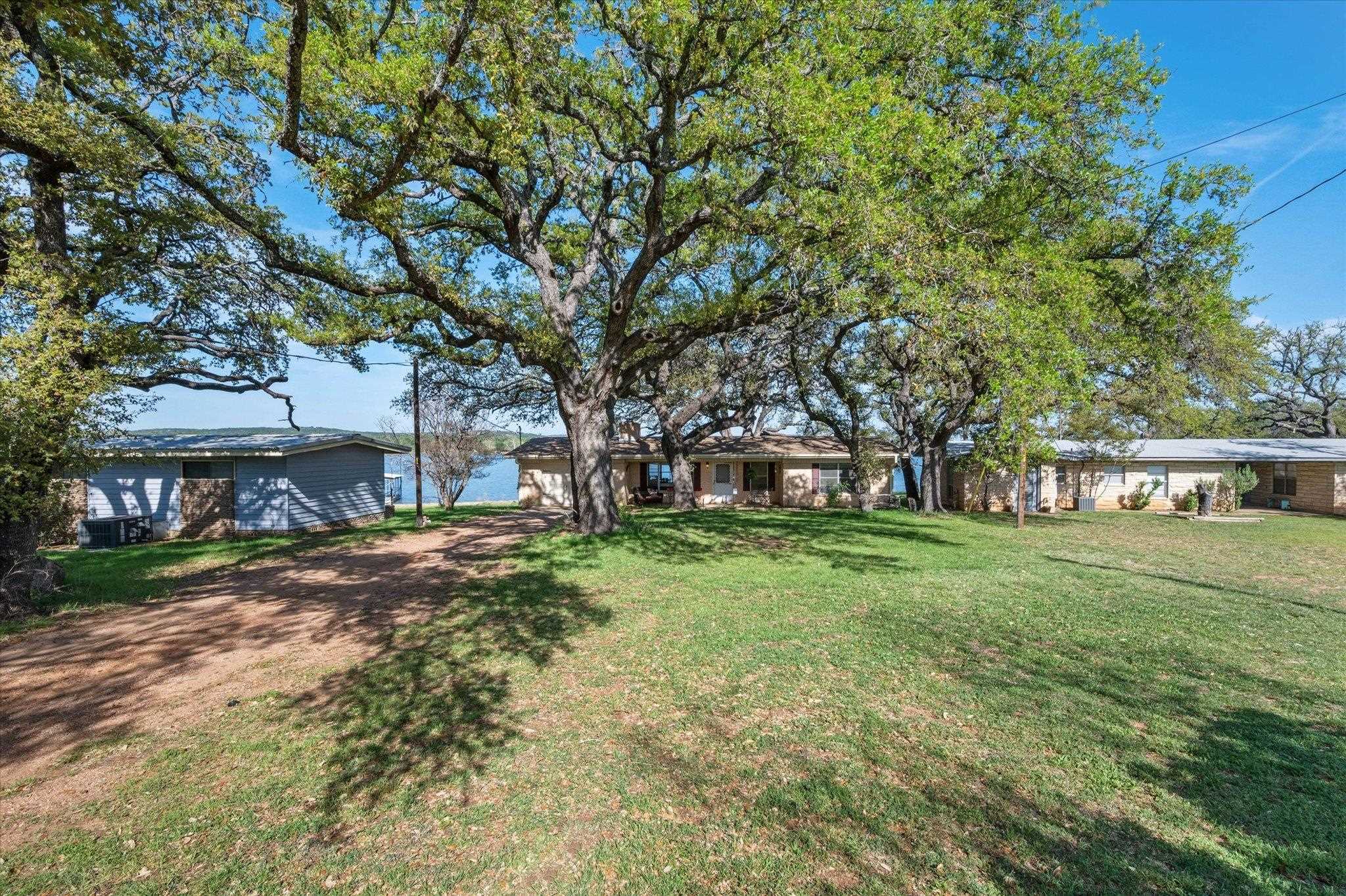 The water can be seen from the front picture window to the back of the yard.