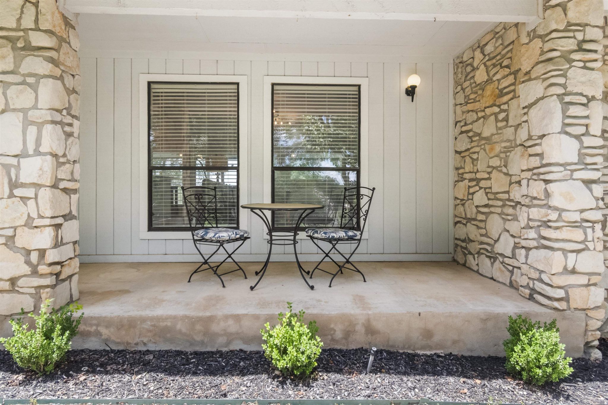 Covered Front Porch with nice sitting area