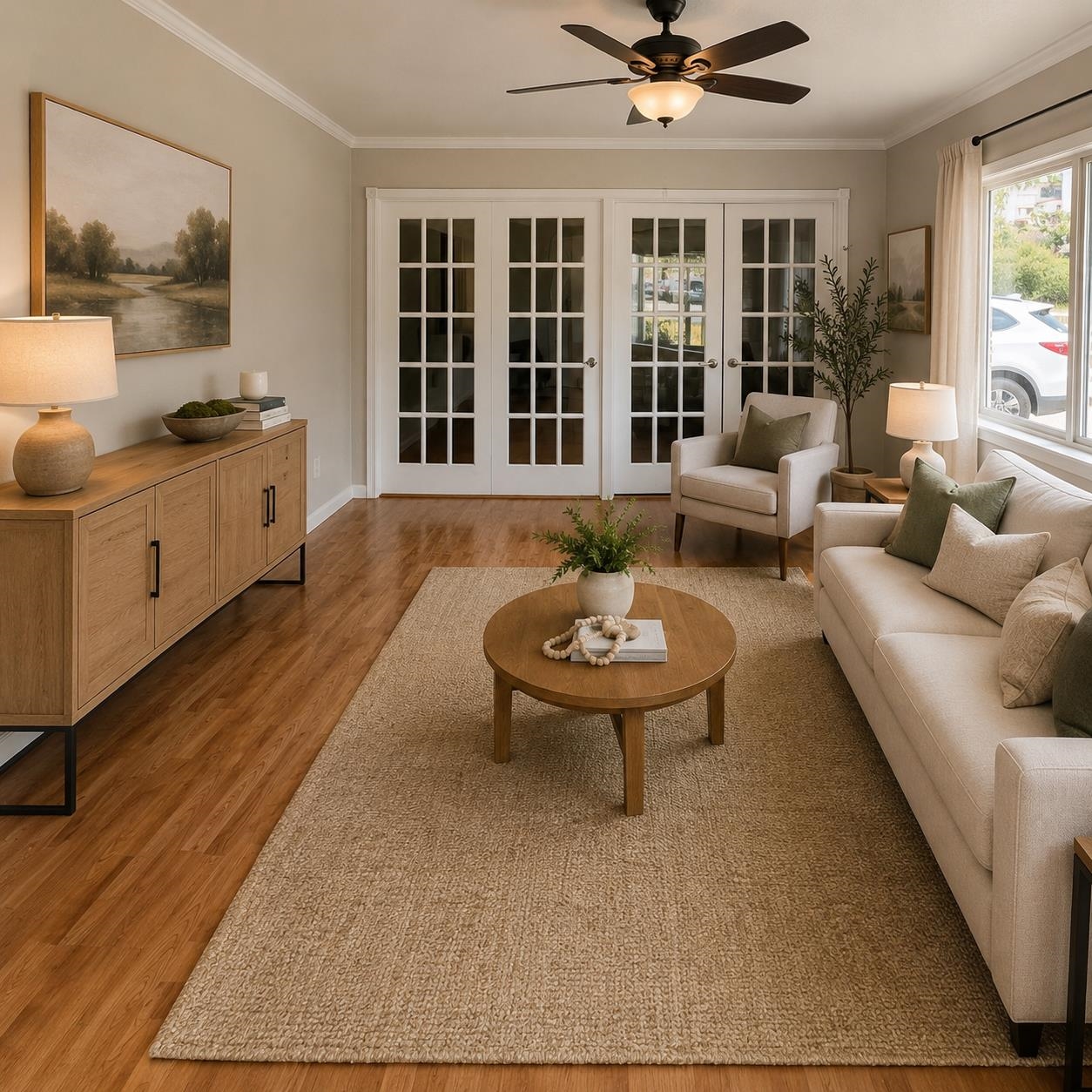 Living Area Virtually Staged