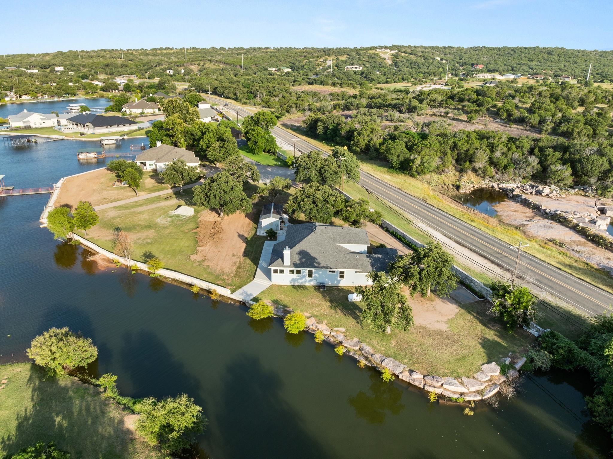 Arial View of Lake Channel