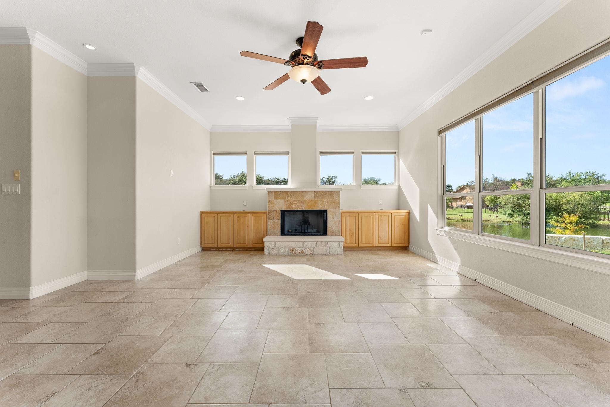 Family Room with fireplace
