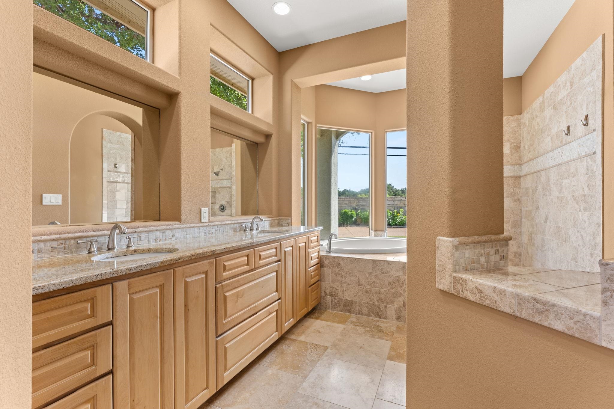 Master Bathroom with dual sinks