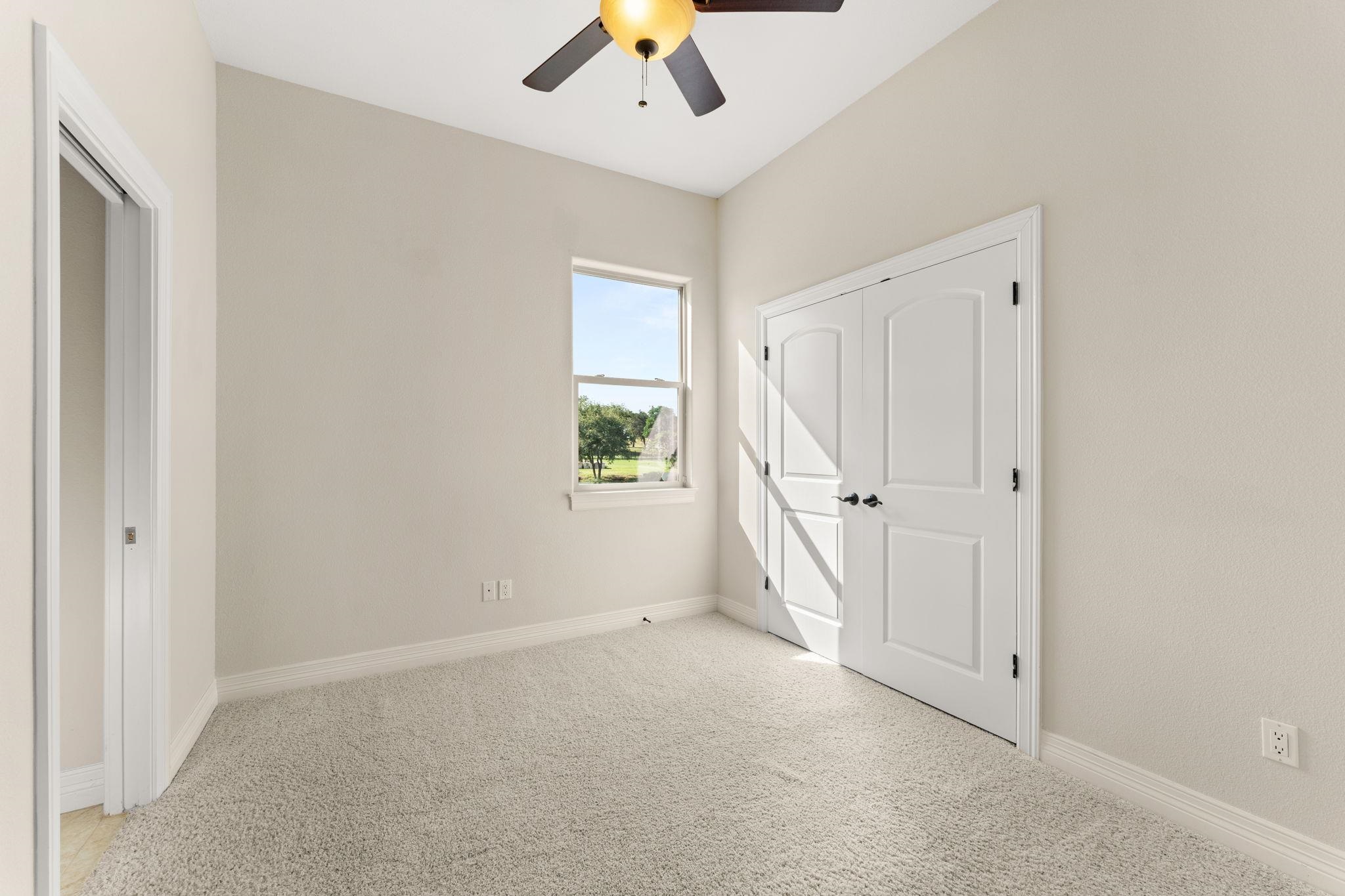 Second Bedroom with ceiling fan