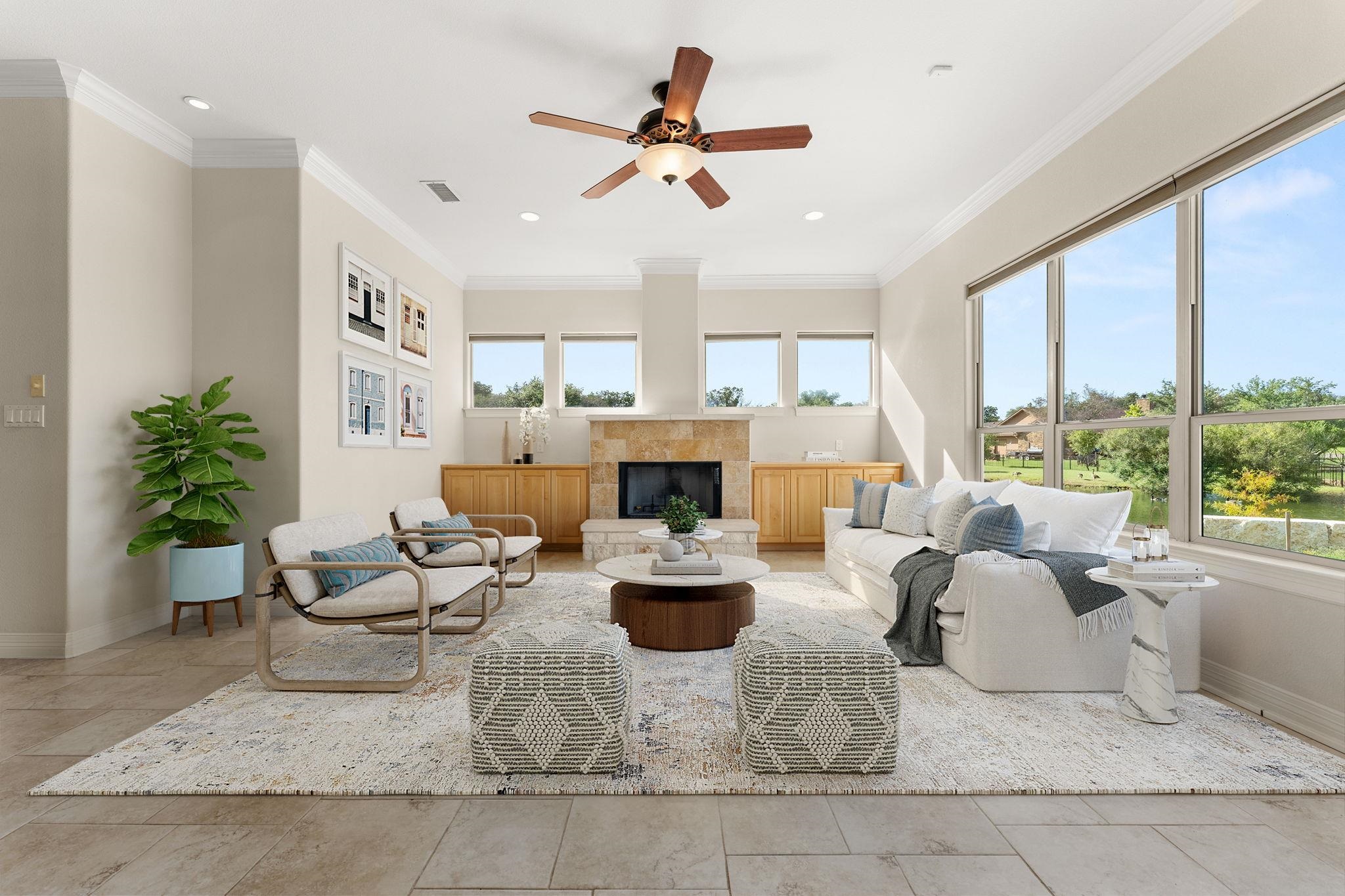 Virtual Staging Family Room