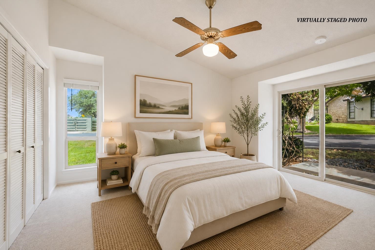 Guest suite virtually staged