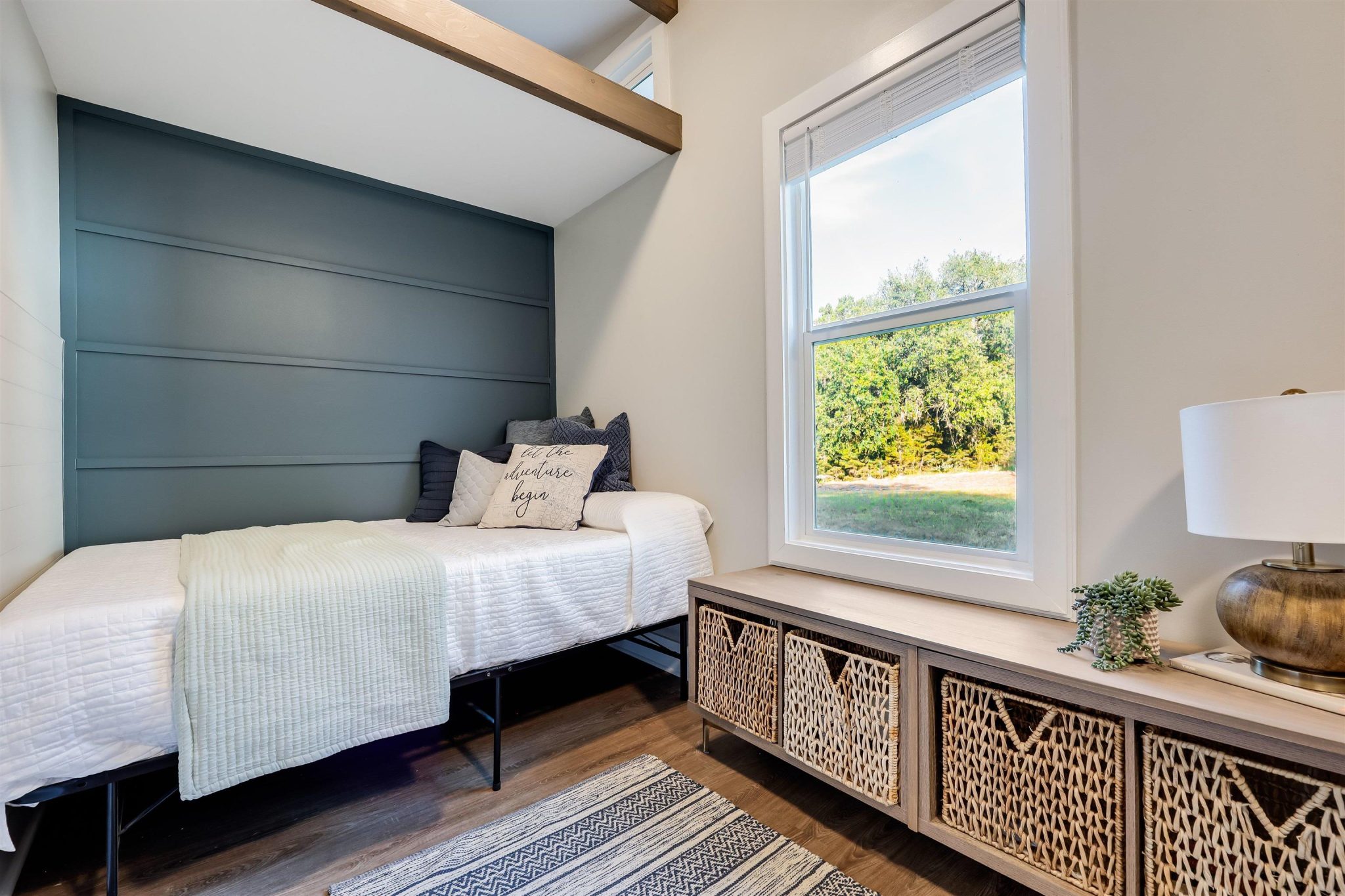 2nd bedroom with 2 twin size beds and a loft.