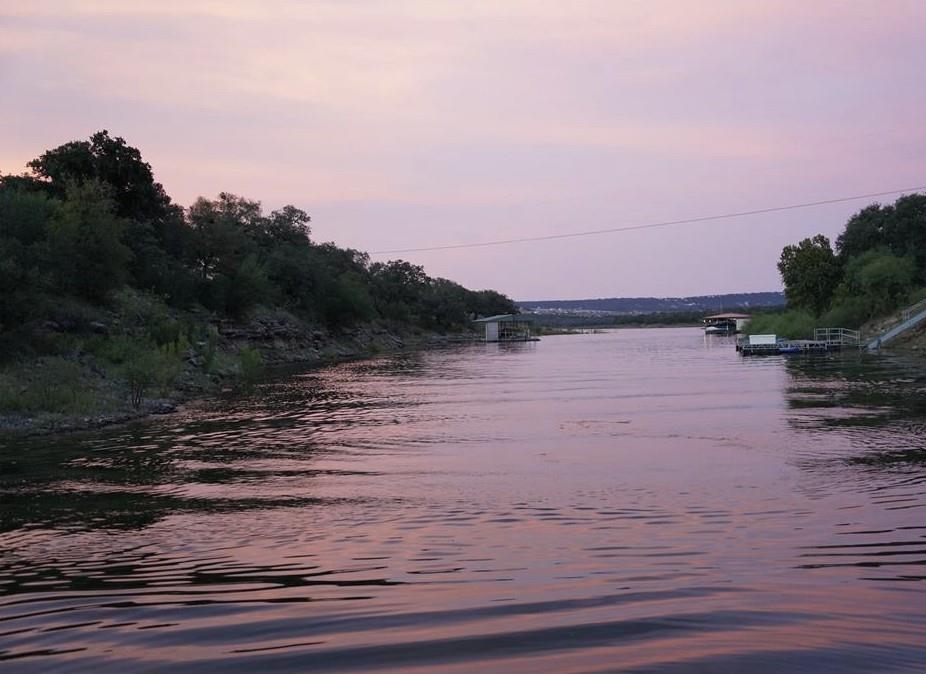 The cove at the magic hour. Picture taken 8/2025