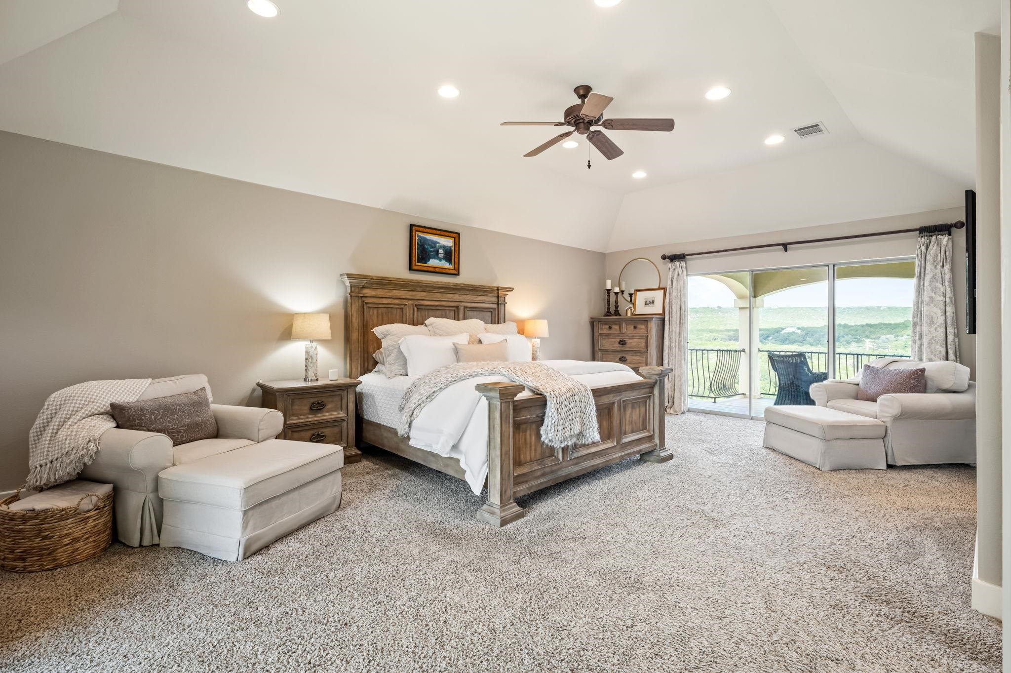 third level private primary suite