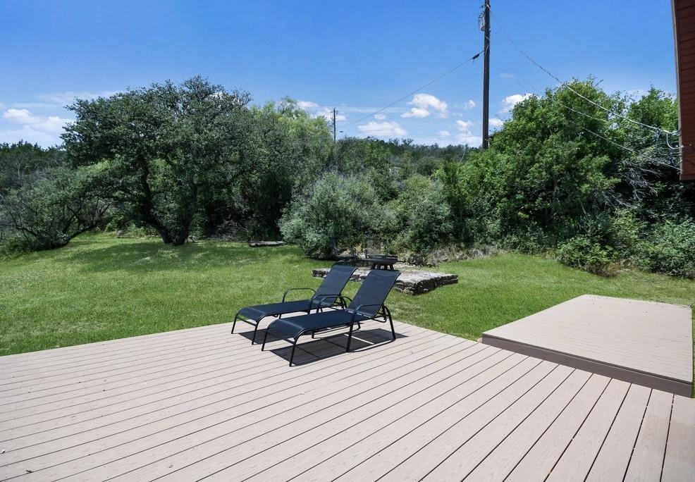 THIS IS A SIDE DECK RIGHT OFF OF PRIMARY SUITE - OVERLOOKING BEAUTIFUL LAKE BUCHANAN