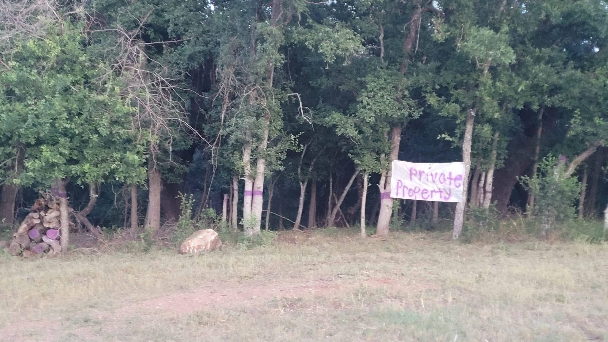Ok that’s my no trespassing sign to keep utility workers from picnics on the property during breaks.