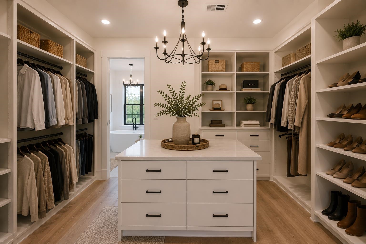 Virtual closet furnished