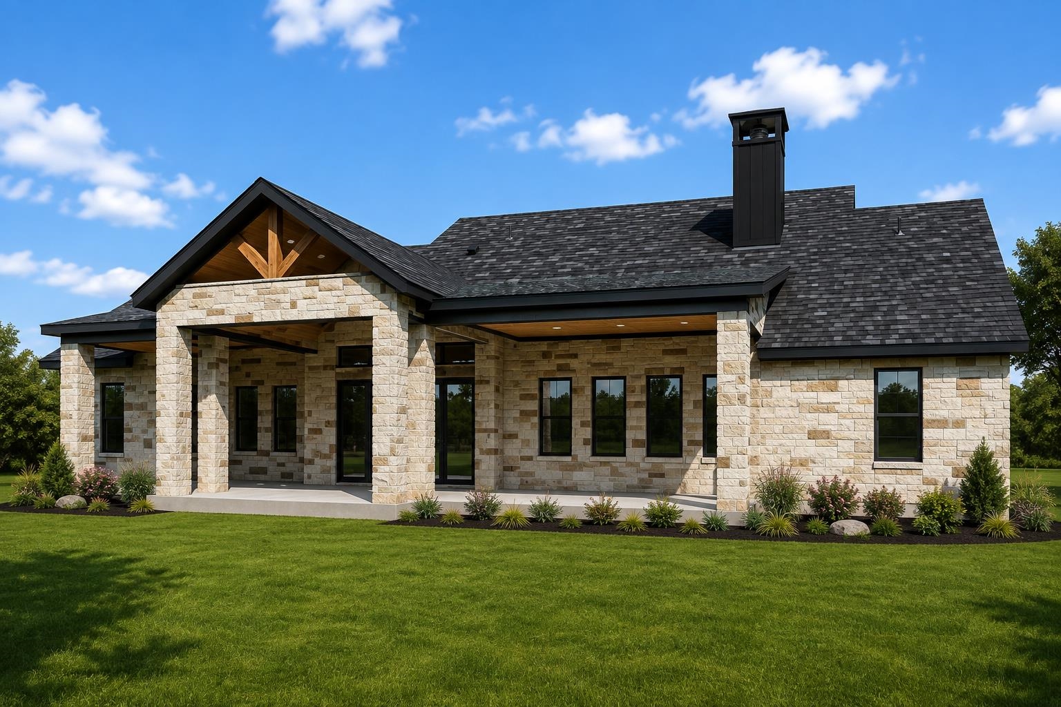 Virtual back patio