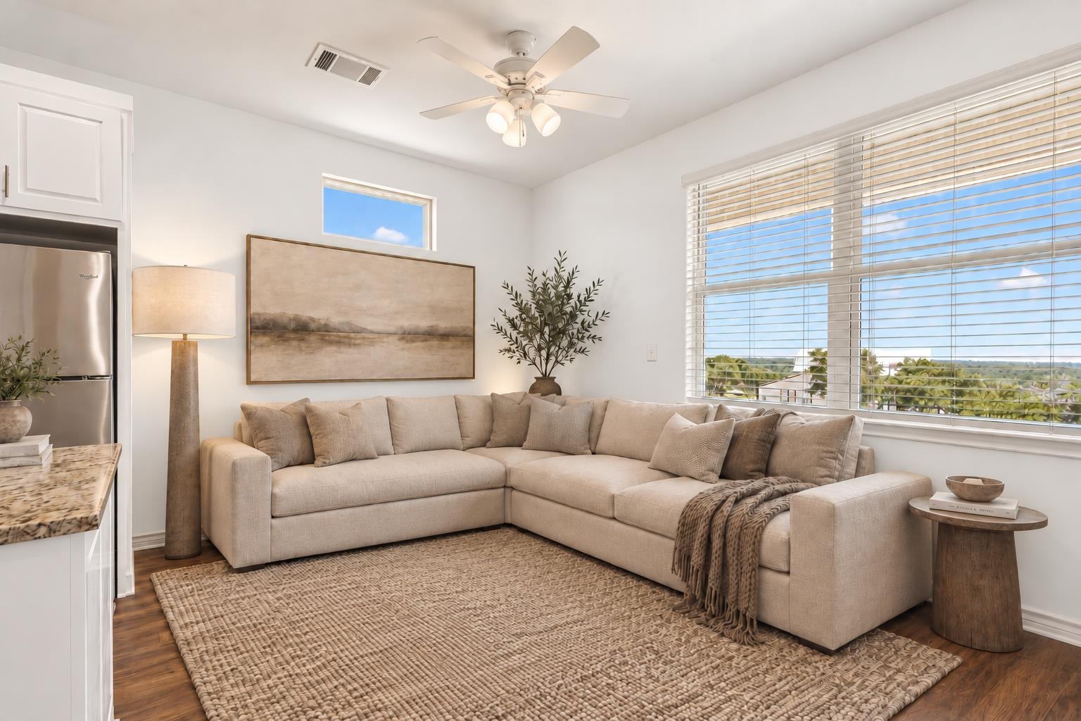 Wall Color virtually changed to a neutral white.