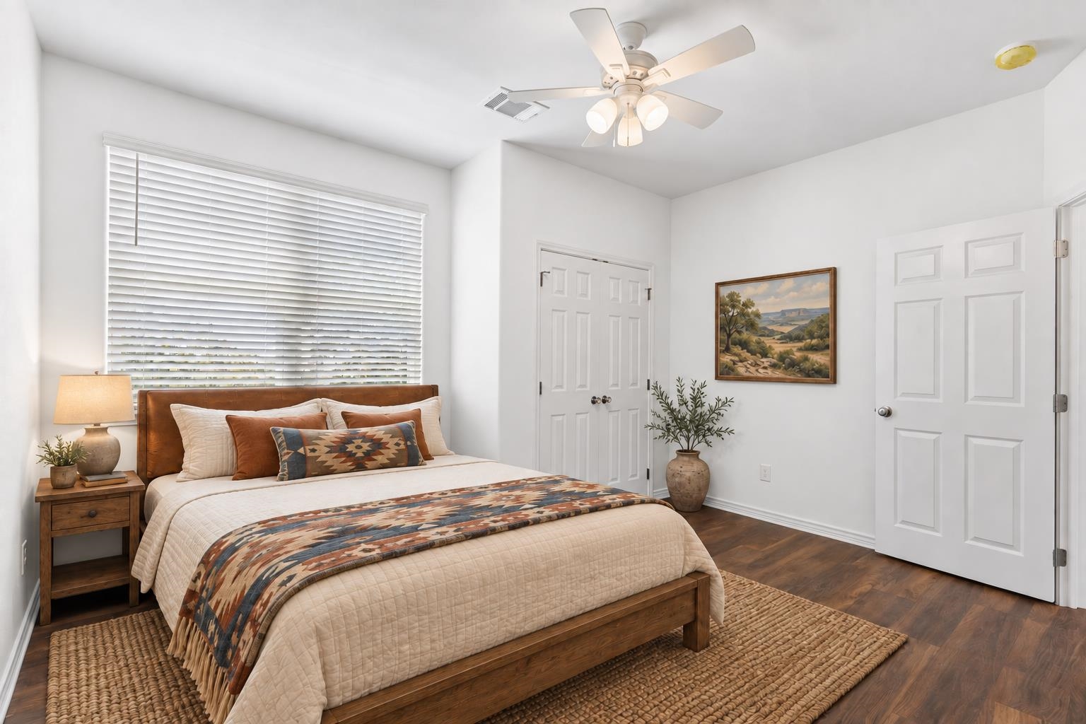 Wall color virtually changed to a neutral white.