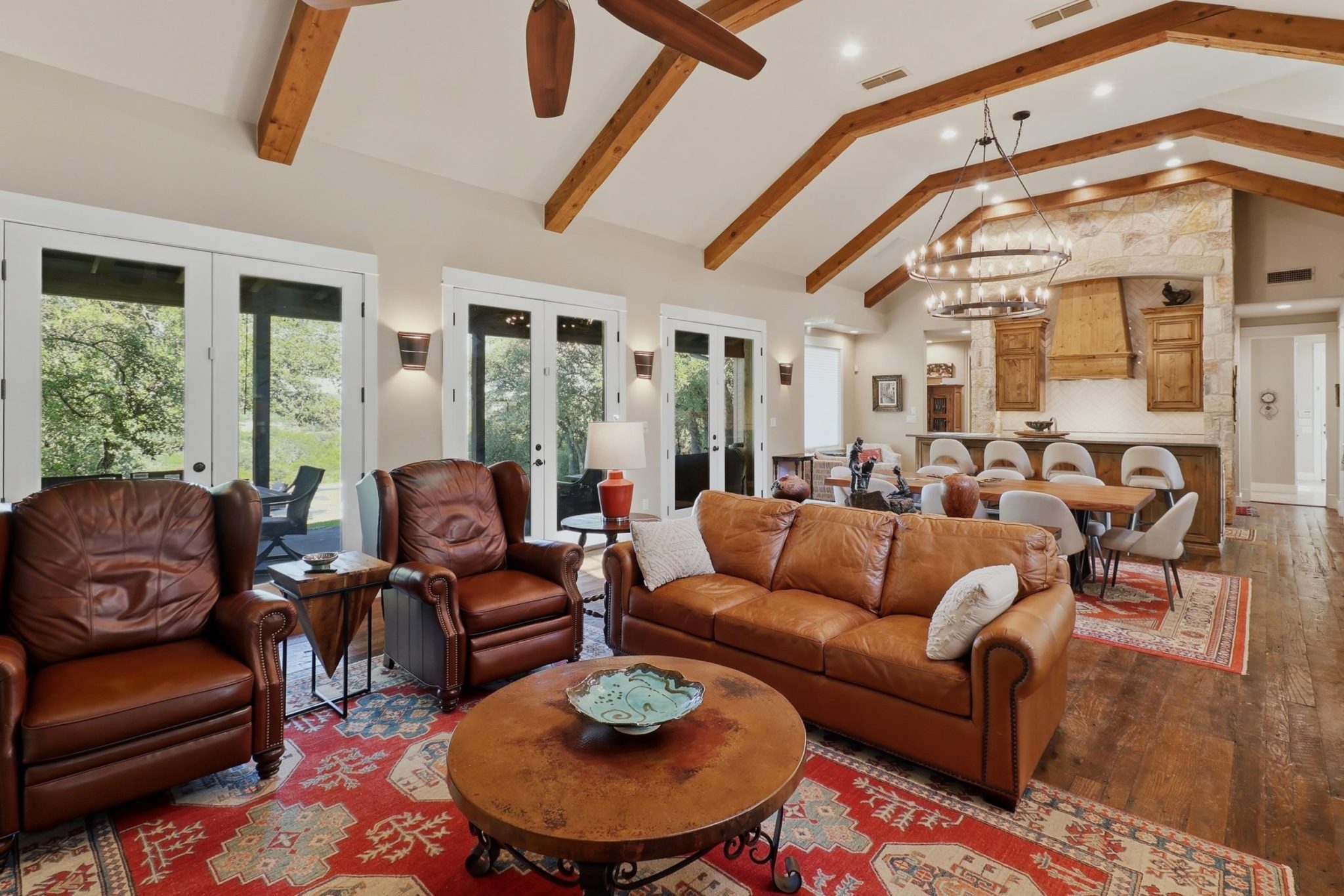 Open living spaces create an easy flow for everyday living and entertaining.