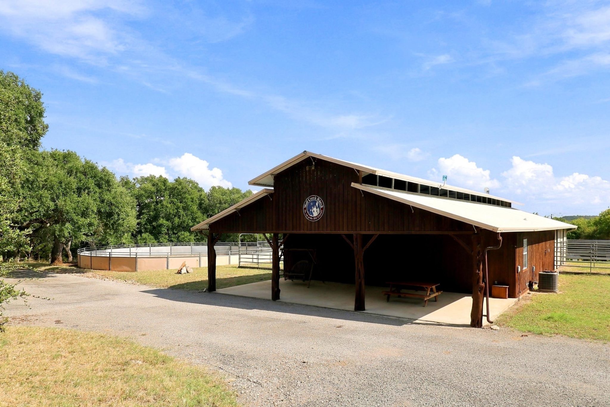Wolf Creek Ranch equestrian facilities offer covered space, fenced areas and infrastructure designed