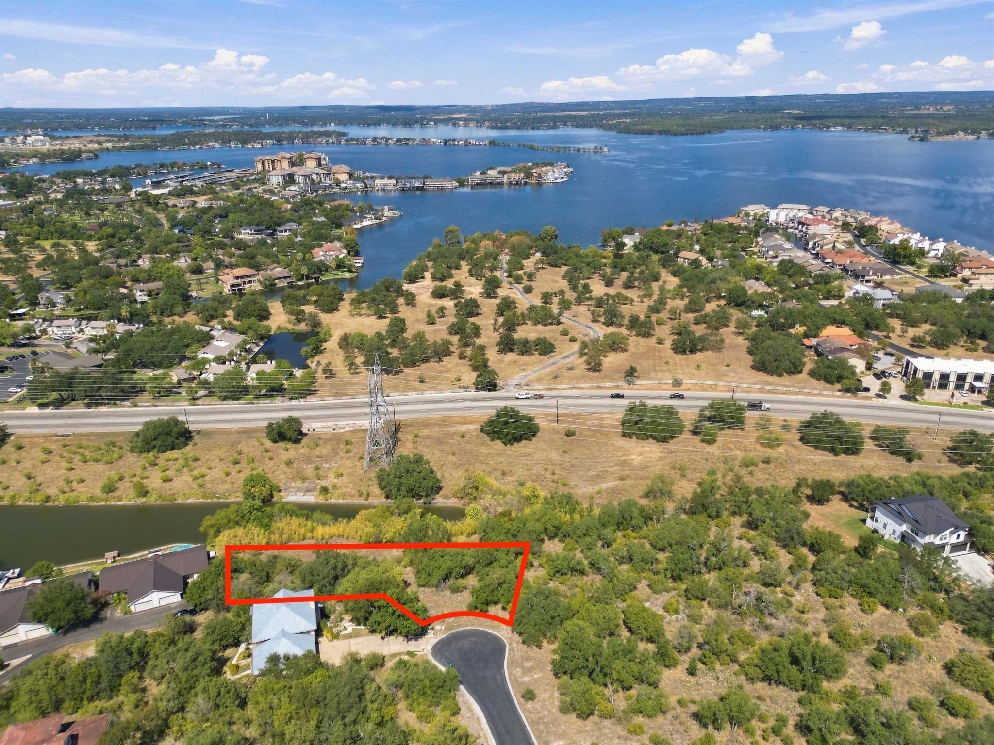 Aerial is showing the outline of 2 lots - N6025 & 6026