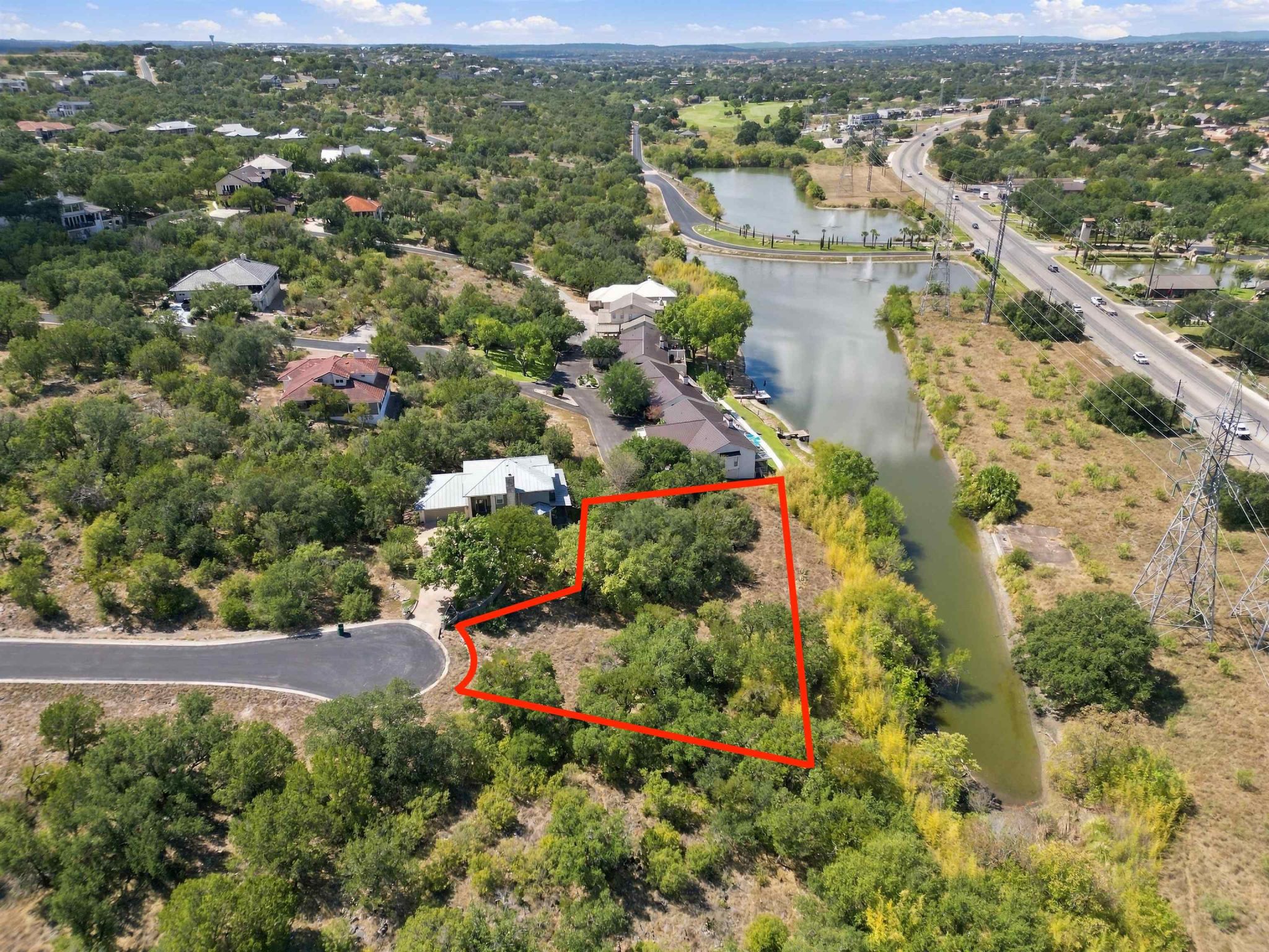Aerial is showing the outline of 2 lots - N6025 & 6026