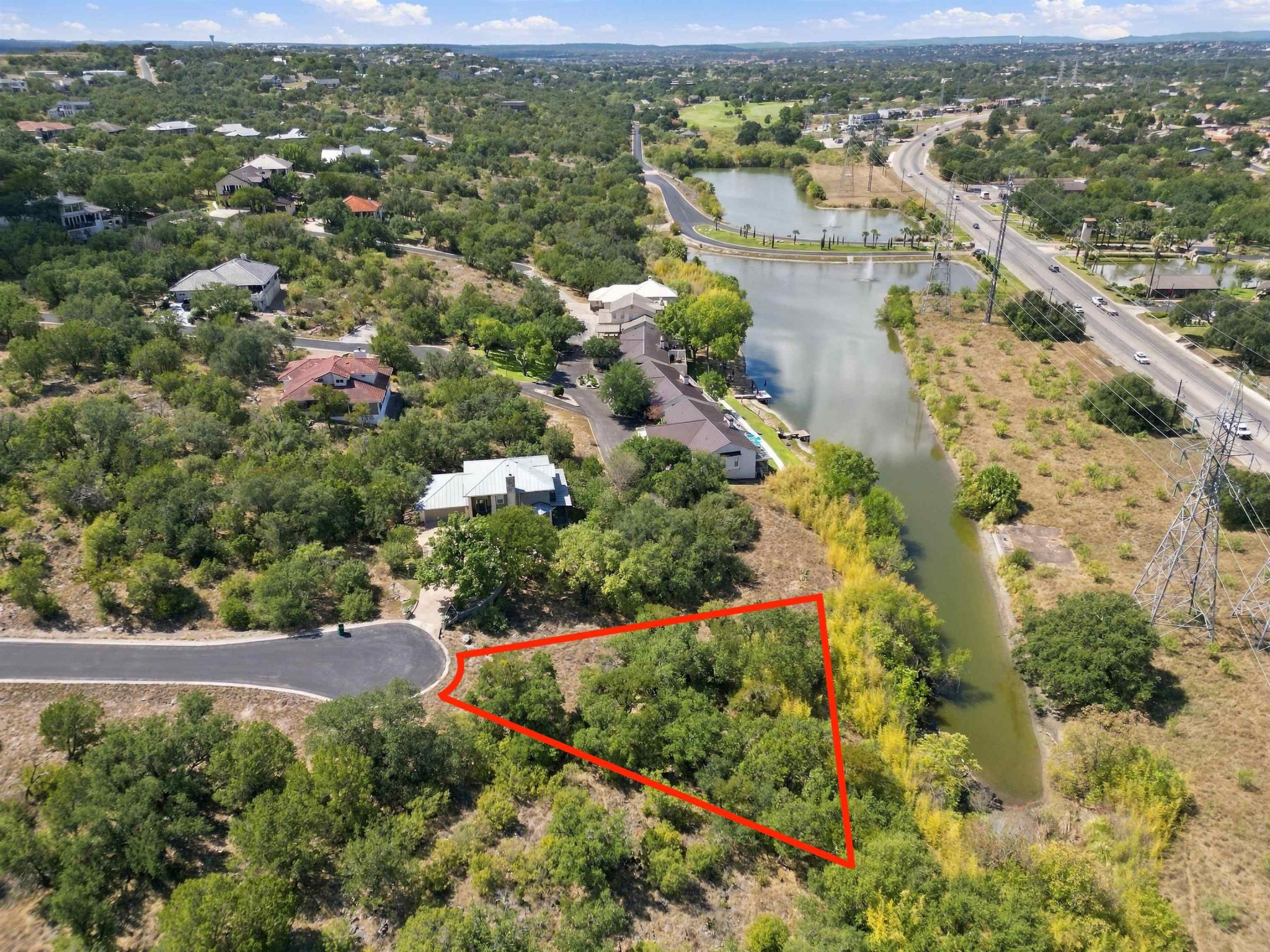 Aerial is showing the outline of 2 lots - N6025 & 6026