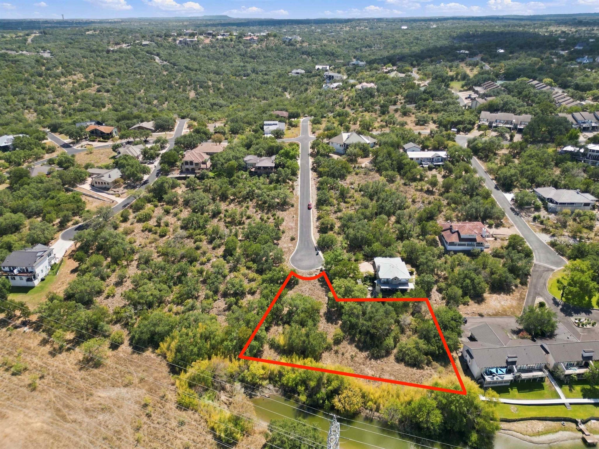 Aerial is showing the outline of 2 lots - N6025 & 6026